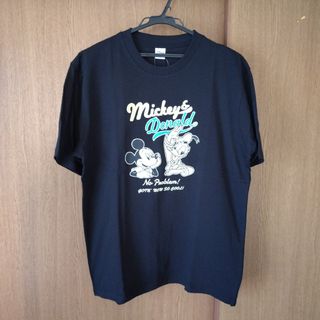 ディズニー(Disney)の新品 未使用 ディズニー ミッキー ドナルド 半袖 Tシャツ Ｌサイズ 黒色(Tシャツ/カットソー(半袖/袖なし))