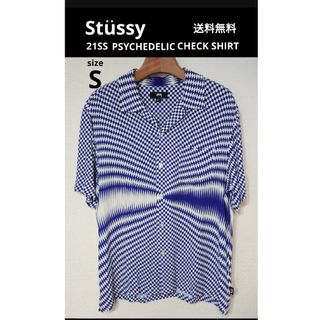 Stussy PSYCHEDELIC CHECK SHIRT 半袖 S