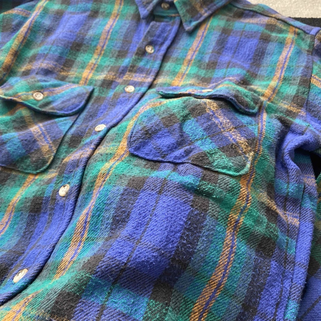 FIVE BROTHER - vintage FIVEBROTHER ネルシャツ USA製 ファイブ FIVE BROTHER - vintage FIVEBROTHER ネルシャツ USA製 ファイブ