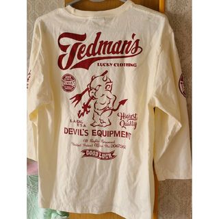 テッドマン(TEDMAN)のテッドマン/七分袖T/白/td7t-308/エフ商会/カミナリモータース(Tシャツ/カットソー(半袖/袖なし))