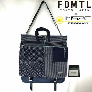 ファンダメンタル(FDMTL)のMSPC × FDMTL コラボ 日本製 刺し子 インディゴ 2WAY バッグ(ショルダーバッグ)