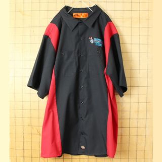 ディッキーズ(Dickies)のビッグサイズ Dickiesディッキーズワークシャツ ブラック 3XL ss29(シャツ)