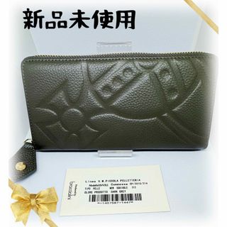 アングロマニア(ANGLOMANIA（Vivienne Westwood）)の【新品未使用】Vivienne Westwood 人気の長財布　ダークグレー(財布)