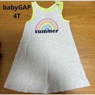 GAP Kids - baby GAP 4T ワンピース レインボー ノースリーブ
