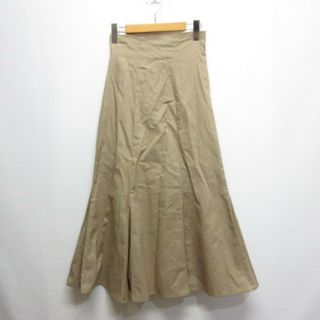 ダブルクローゼット(w closet)のダブルクローゼット w closet マーメイド ロング スカート M ベージュ(ロングスカート)