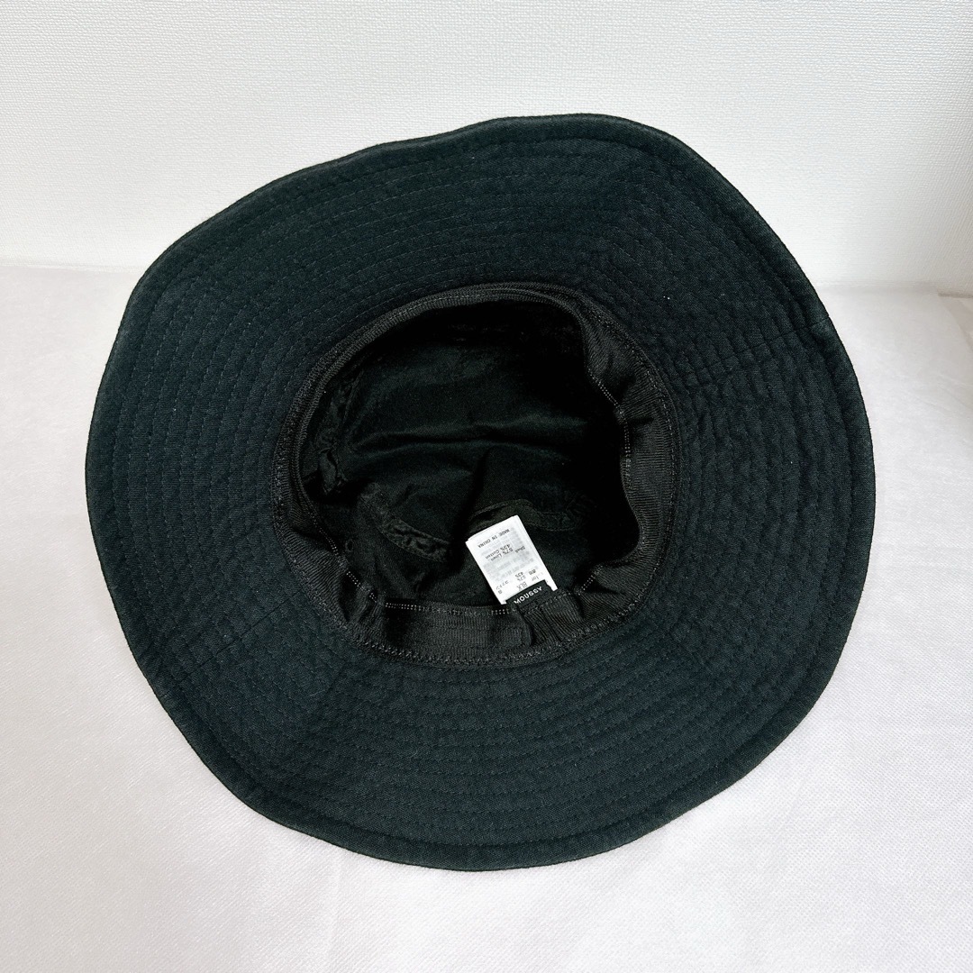 moussy(マウジー)のMOUSSY マウジー リネン コットン バケットハット ブラック レディースの帽子(ハット)の商品写真