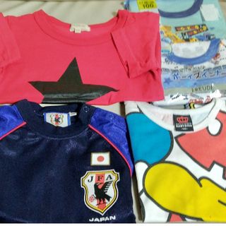 キッズまとめ売り３枚(未使用)肌着2枚(Tシャツ/カットソー)