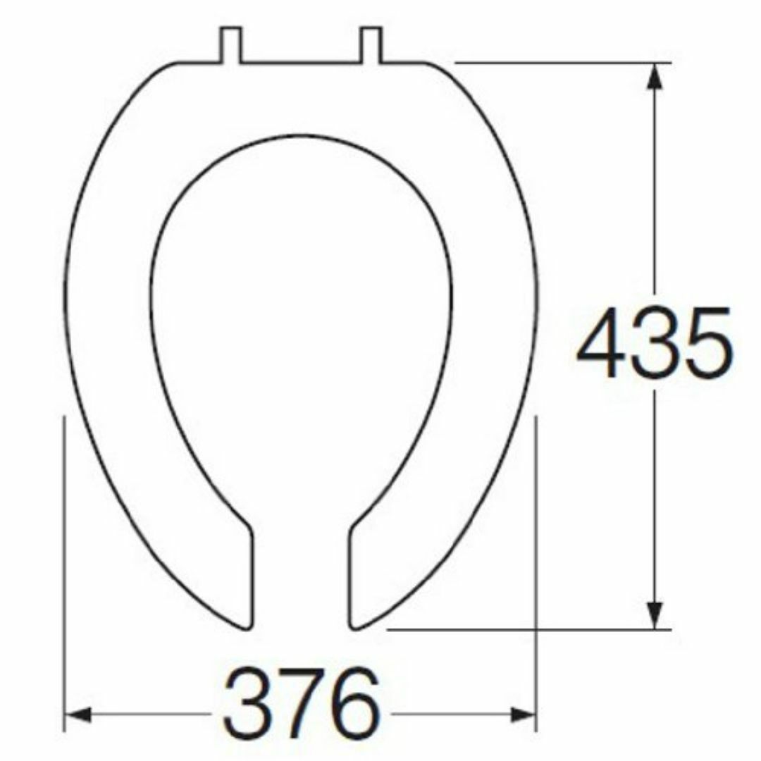 【色:アイボリー_スタイル:前割】SANEI 前割便座用座 PW902補修用 座 インテリア/住まい/日用品のインテリア/住まい/日用品 その他(その他)の商品写真