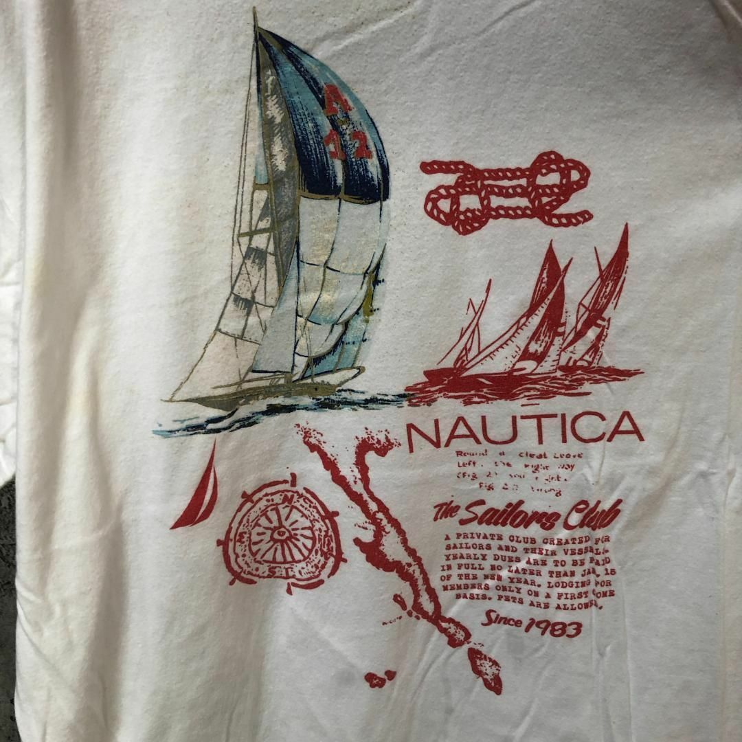 【激レア】NAUTICA 帆船 オールド プリント デザイン Tシャツ メンズのトップス(Tシャツ/カットソー(半袖/袖なし))の商品写真