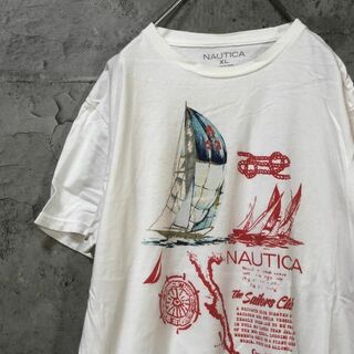 【激レア】NAUTICA 帆船 オールド プリント デザイン Tシャツ(Tシャツ/カットソー(半袖/袖なし))
