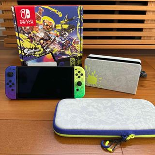 ニンテンドースイッチ(Nintendo Switch)のSwitch 有機EL モデル 本体 スプラトゥーン3エディション ケース付き(家庭用ゲーム機本体)