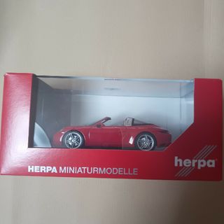 ヘルパ1/43ポルシェ911タルガ4レッド完成品ミニカー(ミニカー)