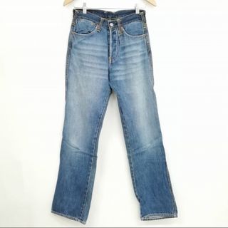 エビス(EVISU)の美品 LOT:0331 カモ型抜き デニム パンツ ストレート ボタンフライ(デニム/ジーンズ)