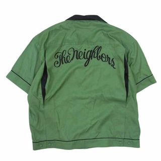 ネイバーフッド(NEIGHBORHOOD)のNEIGHBORHOOD ネイバーフッド 23SS 231SPNH-SHM04 BOWLING SHIRT SS レーヨン ボーリング 半袖 オープンカラー シャツ グリーン系 L【中古】(タンクトップ)