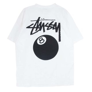 STUSSY - STUSSY ステューシー 8 BALL プリント 半袖 Tシャツ ホワイト系 L【中古】