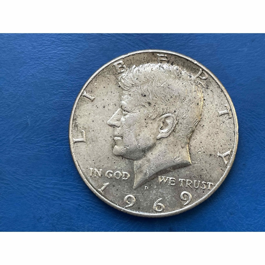 1968年/1969年アメリカケネハーフダラー銀貨、silver400 エンタメ/ホビーの美術品/アンティーク(貨幣)の商品写真