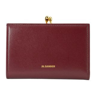 新品 ジルサンダー JIL SANDER 2つ折り財布 PURSE SM ガーネットレッド