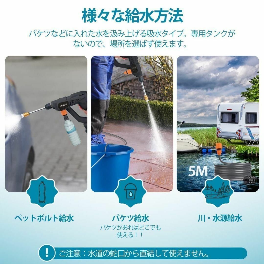 高圧洗浄機　バッテリー2個付　値引き交渉可能　専用ケース付　新品未使用 スマホ/家電/カメラのスマホアクセサリー(Androidケース)の商品写真