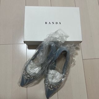 RANDA - 【ほぼ新品】シンデレラ風　ブルー　パンプス