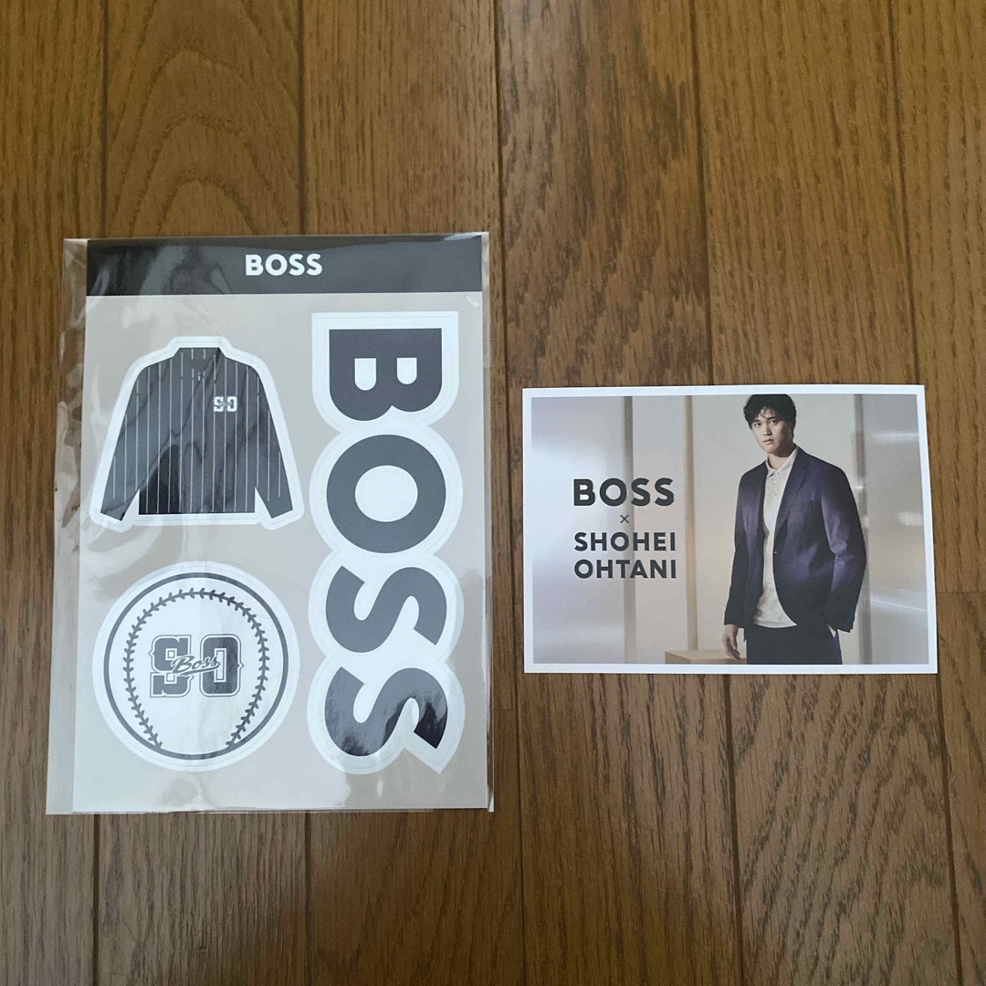 BOSS(ボス)の大谷翔平　ポスターカード・ステッカー　BOSS エンタメ/ホビーのタレントグッズ(スポーツ選手)の商品写真