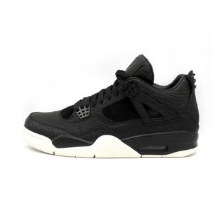 ナイキ(NIKE)のナイキ NIKE ■ 【 AIR JORDAN 4 RETRO PONY HAIR BLACK 819139 010 】 エア ジョーダン 4 レトロ ポニー ヘアー ブラック スニーカー f21888(スニーカー)