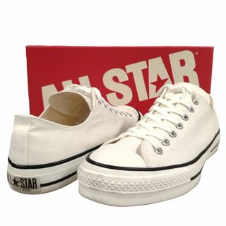 コンバース(CONVERSE)のCONVERSE コンバース CANVAS AS J OX キャンバス オールスター 日本製 シューズ ホワイト サイズUS8.5＝27cm 正規品 / B5259(スニーカー)