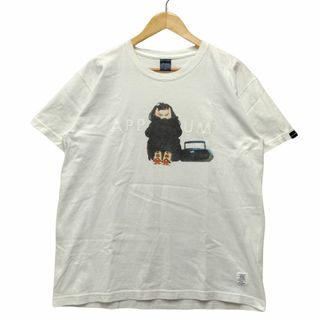 APPLEBUM アップルバム ロゴプリント 半袖Ｔシャツ ホワイト サイズXL 正規品 / B5284