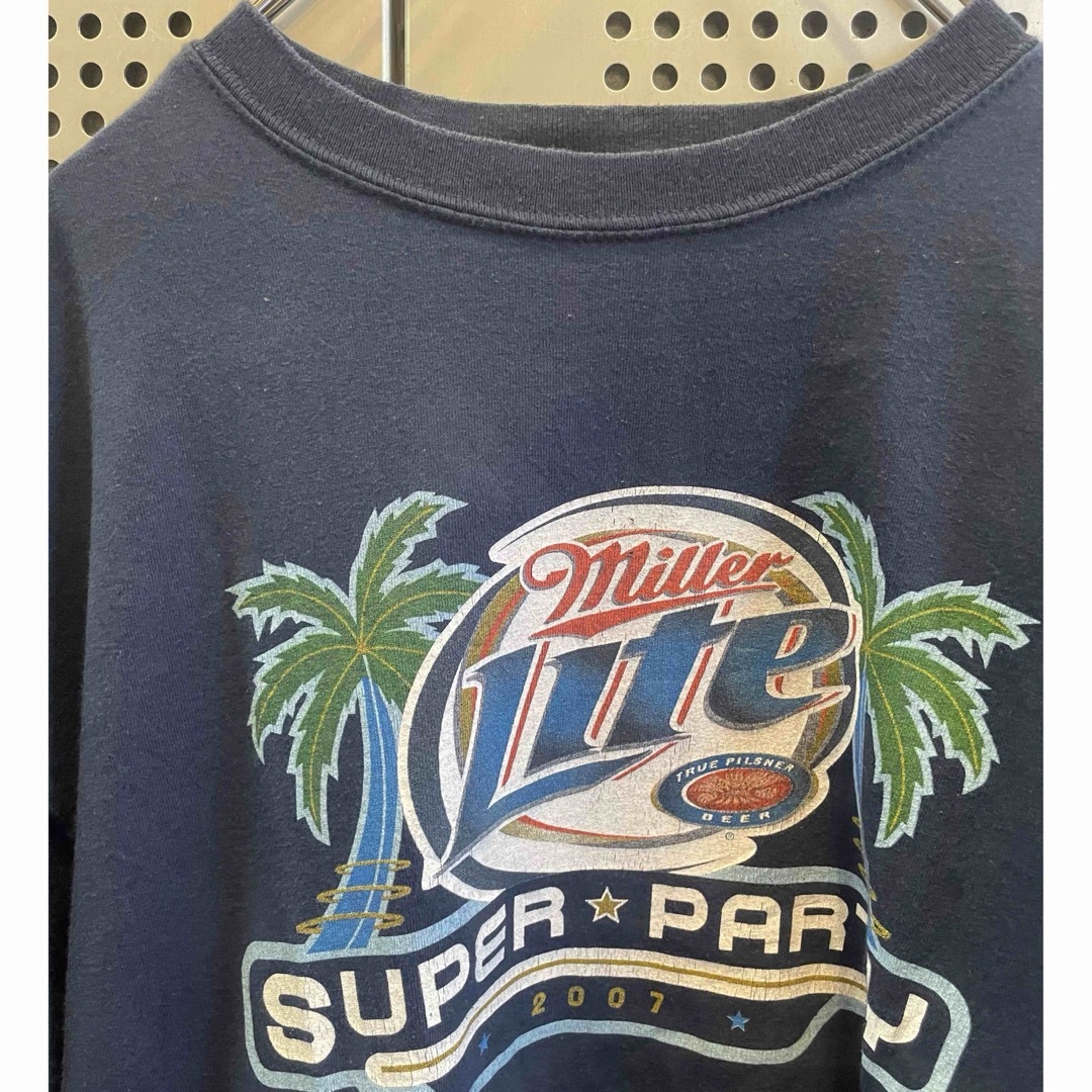 古着　ヴィンテージ　Tシャツ　ビックサイズ　miller lite 個性派 メンズのトップス(Tシャツ/カットソー(半袖/袖なし))の商品写真
