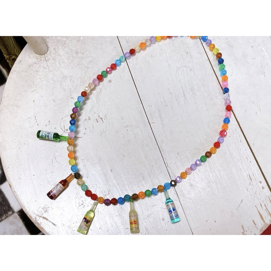 ネックレス　necklace リメイク　リメイクネックレス　カラフル　派手　 メンズのアクセサリー(ネックレス)の商品写真