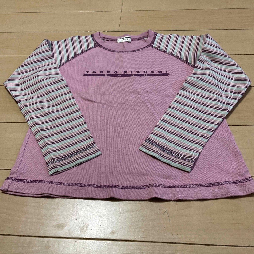 TAKEO KIKUCHI(タケオキクチ)のTAKEO KIKUCHI  ロングTシャツ　120 キッズ/ベビー/マタニティのキッズ服女の子用(90cm~)(Tシャツ/カットソー)の商品写真