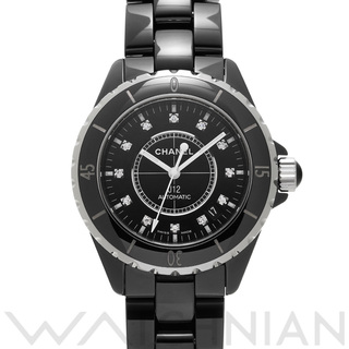 シャネル(CHANEL)の中古 シャネル CHANEL H1626 ブラックラッカー /ダイヤモンド メンズ 腕時計(腕時計(アナログ))