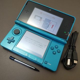 ニンテンドー3DS(ニンテンドー3DS)の安心の整備済み！◆任天堂3DS 中古本体◆ライトブルー◆74(携帯用ゲーム機本体)