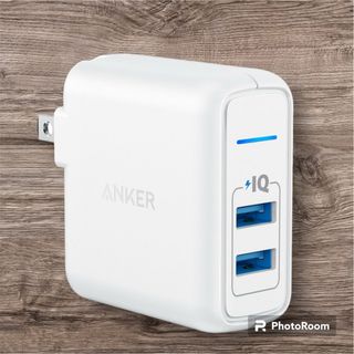 アンカー(Anker)のANKER POWERPORT 2 ELITE 24W 2ポート USB急速充電(バッテリー/充電器)