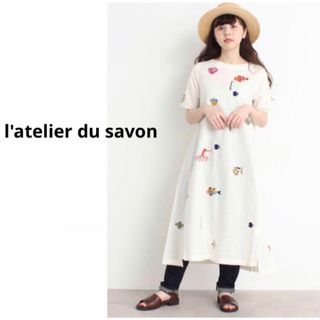 l'atelier du savon good morning 刺繍ワンピース