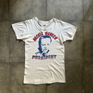 70s archie bunker アーチバンカー tシャツ USA製 ホワイト(Tシャツ/カットソー(半袖/袖なし))