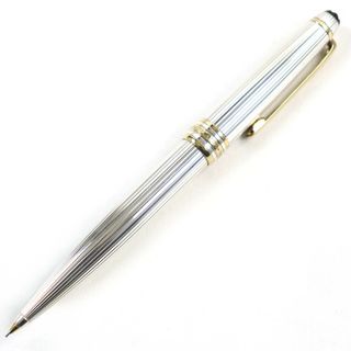 モンブラン(MONTBLANC)の美品○MONTBLANC モンブラン マイスターシュテュック SV925 ツイスト式 ホワイトスター シャープペンシル シルバー ゴールド ドイツ製 総重量37.8g ユニセックス 筆記確認済み(ペン/マーカー)