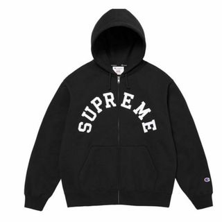 シュプリーム(Supreme)の黒・XXL Supreme Champion Hooded Sweatshirt(パーカー)