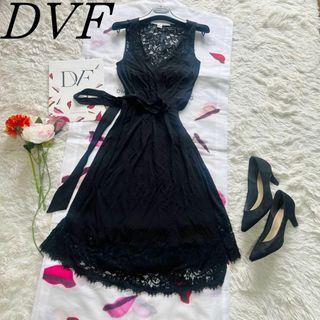 DIANE von FURSTENBERG - 【美品】DIANEvonFURSTENBERG ラップワンピース 0 ブラック