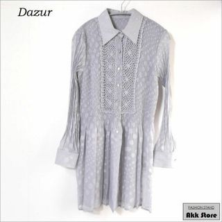 ダジュー(Dazur)のDazur レディース トップス 長袖 シアー ブラウス ロング丈 M(シャツ/ブラウス(長袖/七分))