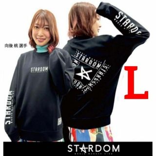 スターダム STARDOM トレーナー 向後桃選手ステッカー付き Lサイズ(その他)