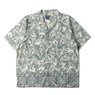 パタゴニア(patagonia)のPatagonia パタゴニア シャツ サイズ:L 00s アンスリウム柄 コットン アロハシャツ ブルーグレー トップス ハワイアンシャツ カジュアル 半袖【メンズ】【中古】(シャツ)