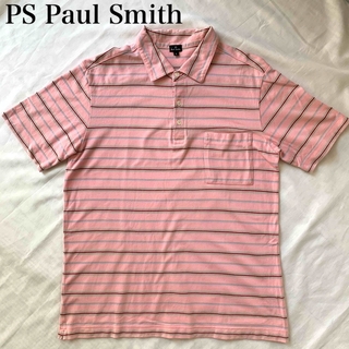 ポールスミス(Paul Smith)のPS Paul Smith ポールスミス 半袖ポロシャツ 春夏 ボーダー L(ポロシャツ)