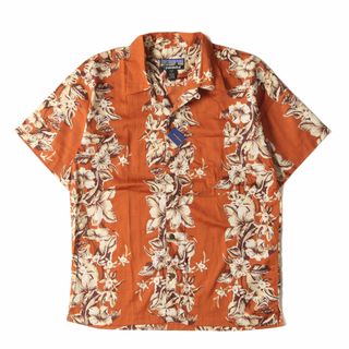 パタゴニア(patagonia)の新品 Patagonia パタゴニア パタロハシャツ サイズ:S 00s ハイビスカス柄 アロハシャツ Pataloha Shirt / デッドストック オレンジ トップス ハワイアンシャツ カジュアル 半袖【メンズ】(シャツ)