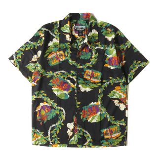 パタゴニア(patagonia)の新品同様 Patagonia パタゴニア パタロハシャツ サイズ:S 00s ハワイアン柄 アロハシャツ Pataloha Shirt ブラック 黒 トップス ハワイアンシャツ カジュアル 半袖【メンズ】【中古】(シャツ)