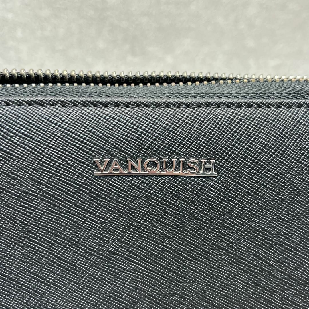 3rd by VANQUISH(サードバイヴァンキッシュ)のメンズ ヴァンキッシュ 長財布 ウォレット ブラック シルバー金具 メンズのファッション小物(長財布)の商品写真