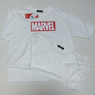 マーベル(MARVEL)のMARVEL　2点セット　Lサイズ(Tシャツ(半袖/袖なし))