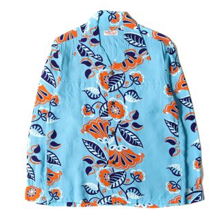 サンサーフ(Sun Surf)のSUN SURF サンサーフ シャツ サイズ:S 20SS ハワイアンアイビー柄 レーヨン 長袖 アロハシャツ HAWAIIAN IVY ブルー 東洋 トップス カジュアルシャル【メンズ】【中古】(シャツ)