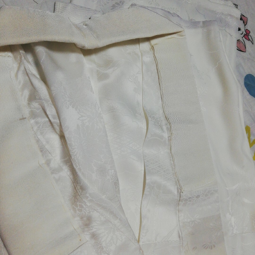 喪服着物　正絹着物帯長襦袢帯締め　４点セット　紋付き　西陣織 レディースの水着/浴衣(着物)の商品写真