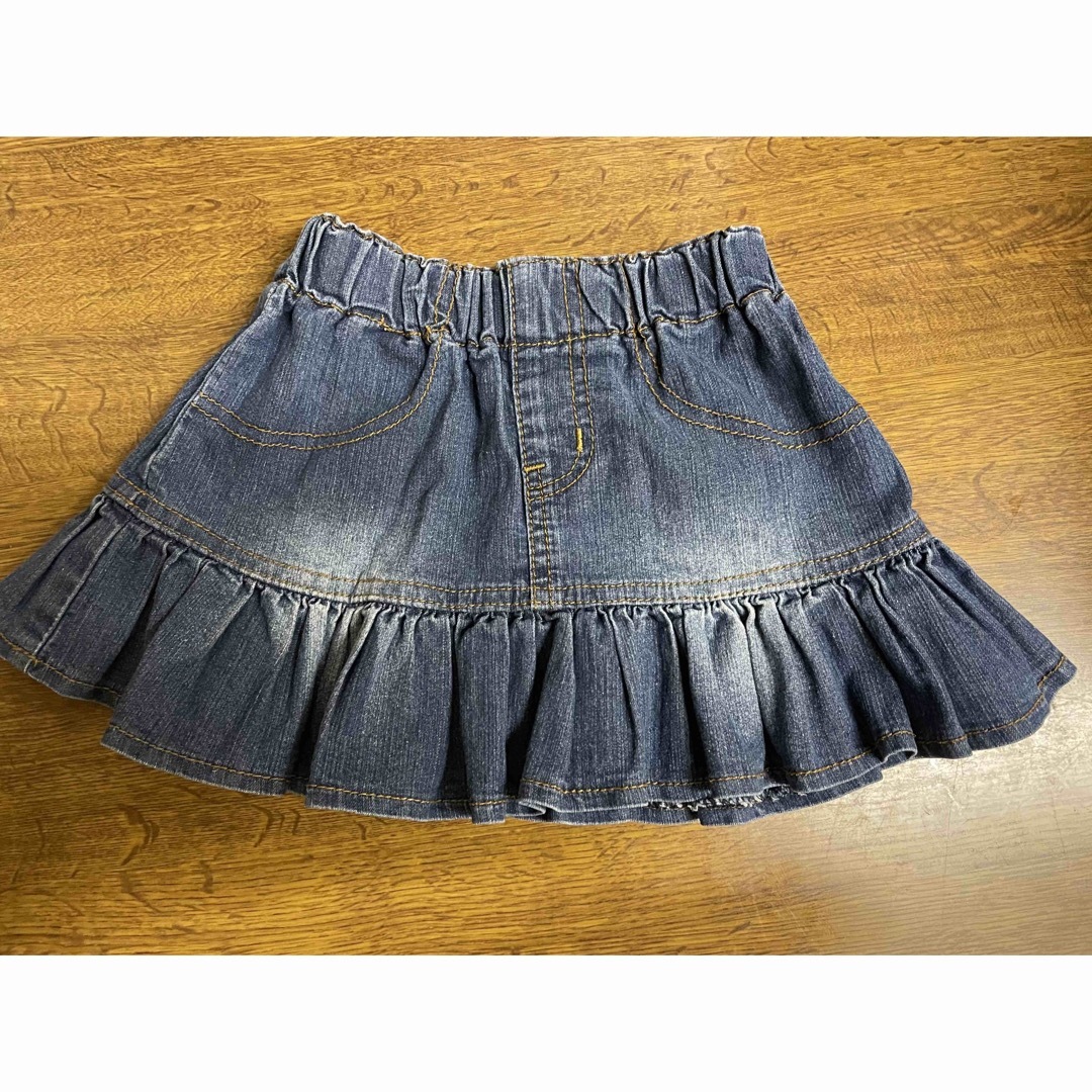 デニムスカート キッズ/ベビー/マタニティのキッズ服女の子用(90cm~)(スカート)の商品写真