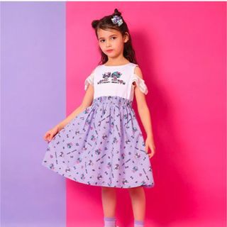 新品未使用　【HELLO KITTY 50th】ドッキングワンピース　150